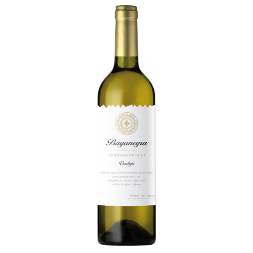 Bodegas Celaya, Bayanegra Verdejo een witte wijn van de Verdejo-druif uit de regio La Mancha Spanje