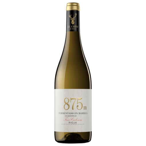 El Coto 875-M Chardonnay een witte, licht houtgerijpte wijn uit de regio Rioja Spanje
