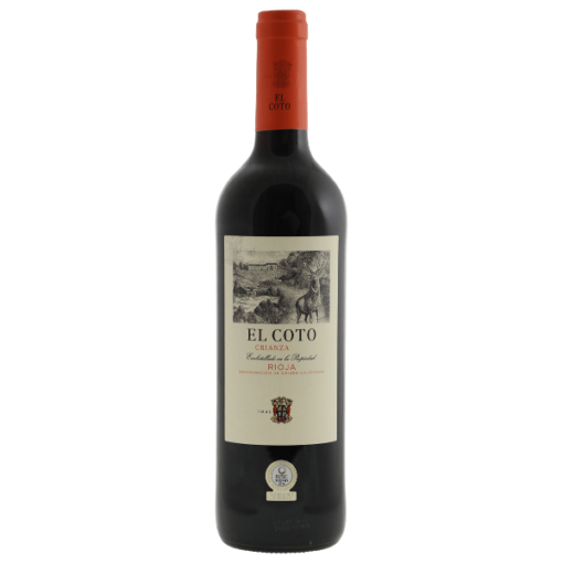 El Coto Crianza een rode wijn met middellange houtrijping van de Tempranillo-druif uit de regio Rioja Spanje
