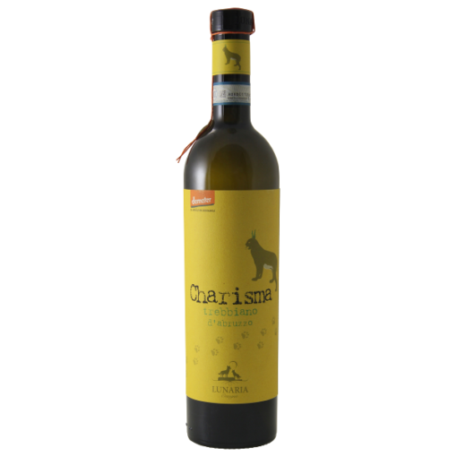Lunaria, Charisma - Trebbiano d'Abruzzo een biologische witte wijn van de Trebbiano d'Abruzzo-druif uit de regio Abruzen, Italië