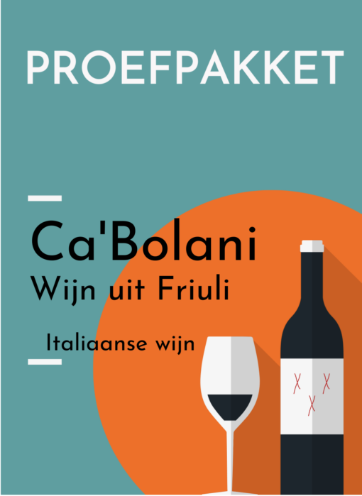 Koop een proefpakket Ca'Bolani uit Friuli-Venezia met 6 flessen wijn waaronder Pinot Bianco, Pinot Grigio, Traminer en de rode wijn Refosco dal Pendulo.